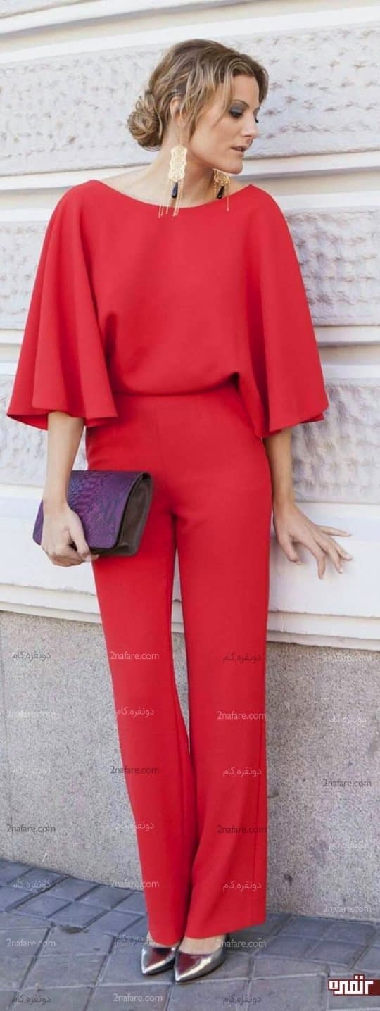 ترکیب لباس رنگ قرمز
