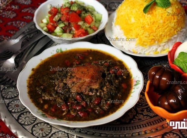 طرز تهیه خورش ترشه سماق مازندرانی خورش ترشه سماق