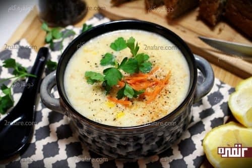 سوپ شیر فرانسوی