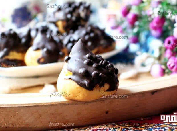 طرز تهیه نان خامه ای مرحله به مرحله نان خامه ای 2