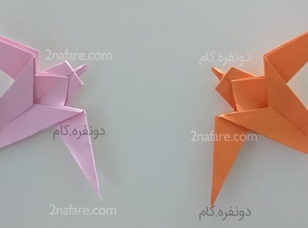آموزش اوریگامی پرستو مرحله به مرحله پرستو اوریگامی