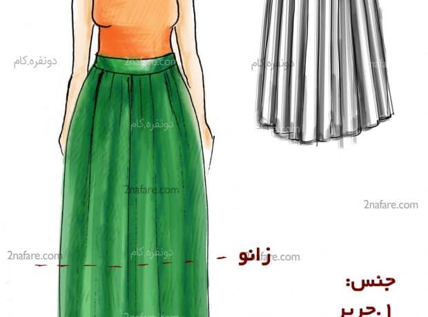 بهترین ترفندهای لباس برای پاهای پرانتزی دامن چین دار
