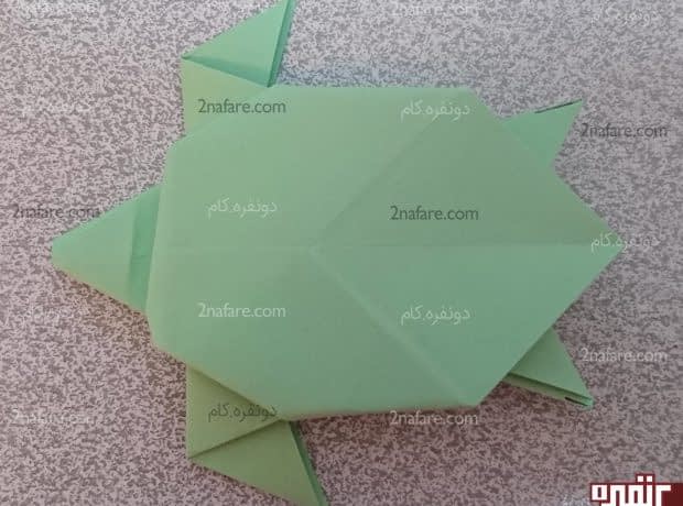 آموزش لاک پشت اوریگامی مرحله به مرحله لاک پشت اوریگامی