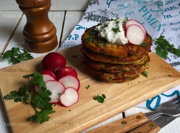 طرز تهیه کوکو کدو پنیری مرحله به مرحله کوکو کدو پنیری