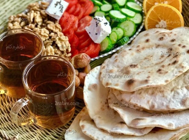طرز تهیه نان تافتون فوری و آسون نان تافتون خانگي