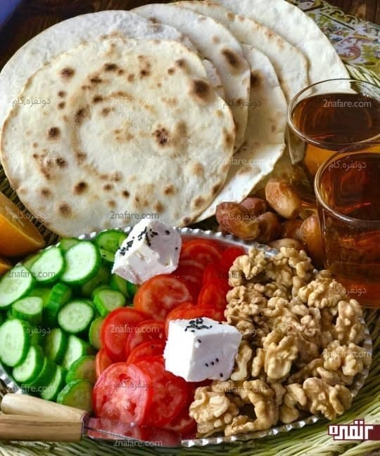 طرز تهیه نان تافتون خانگی