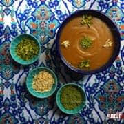 طرز تهیه کاچی آرد گندم مخصوص ماه رمضان طرز تهیه کاچی