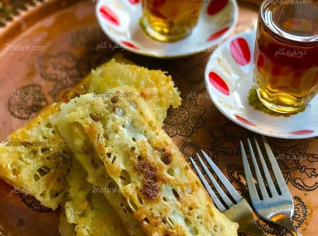 طرز تهیه شیرینی رشته خوشکار گیلانی مرحله به مرحله شيريني رشته خوشكار