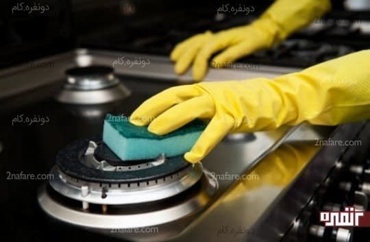 آشپزخانه ای تمیز و مرتب
