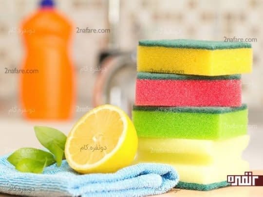 استفاده از اسفنج های تمیز