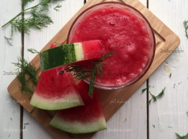 طرز تهیه اسموتی هندونه اسموتی هندوانه