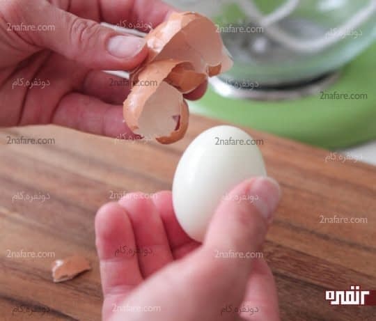 تخم مرغ آب پز