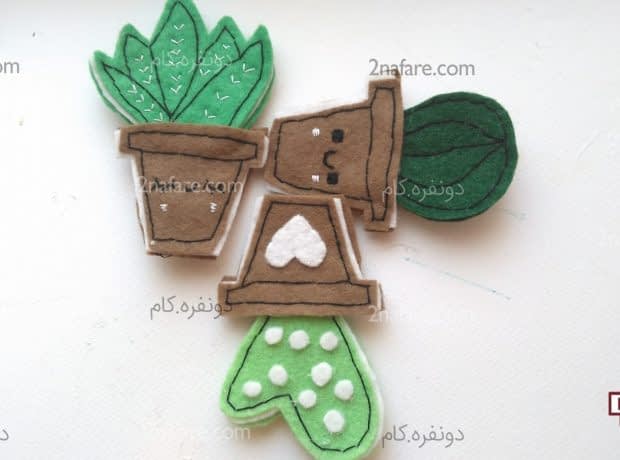 آموزش مگنت کاکتوس نمدی مرحله به مرحله مگنت