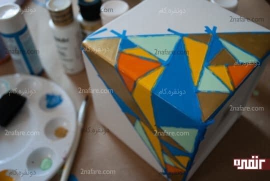 استفاده از رنگ های زیبا برای تزئین گلدانتان
