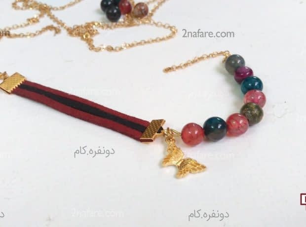 آموزش ساخت دستبند چرم و مهره مرحله به مرحله دستبند
