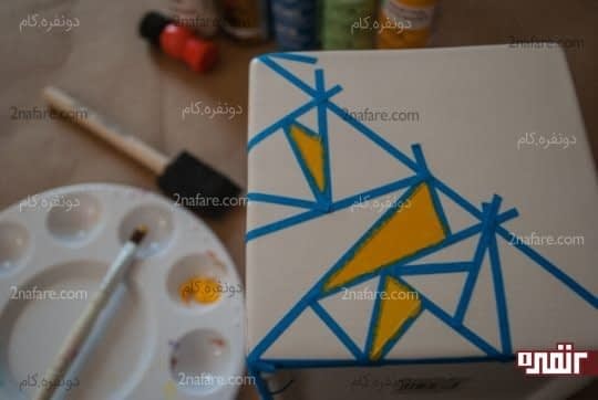 رنگ آمیزی بین چسب ها