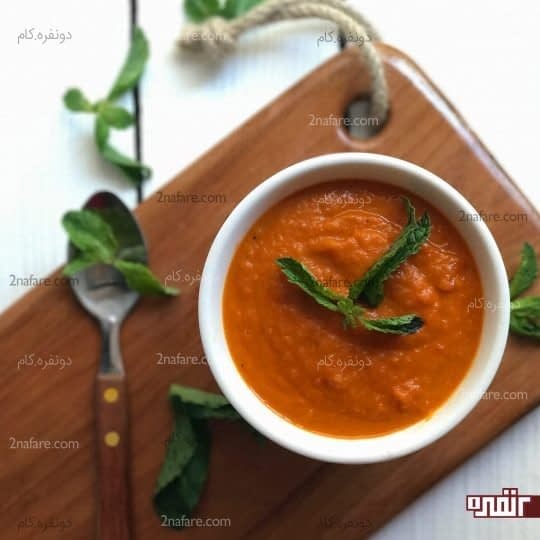 سس گوجه فرنگی با طعم سیر و فلفل