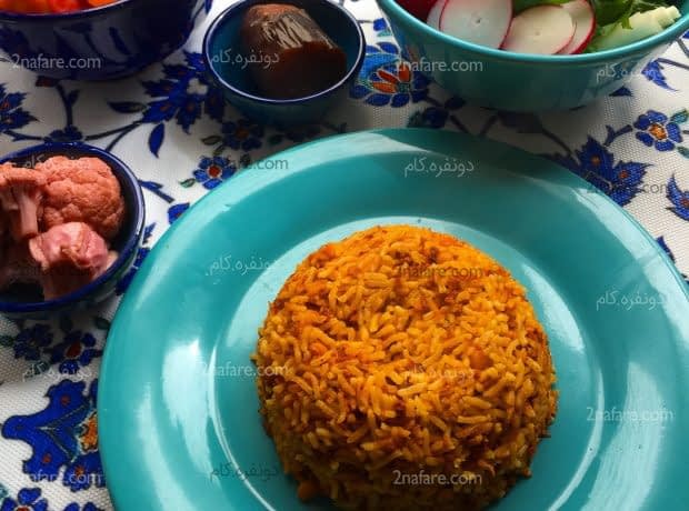 طرز تهیه قیمه پلو مرحله به مرحله قیمه پلو