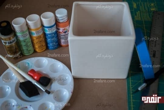 لوازم مورد نیاز برای تزئین گلدان