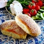 طرز تهیه نان سیمیت مغزدار مرحله به مرحله