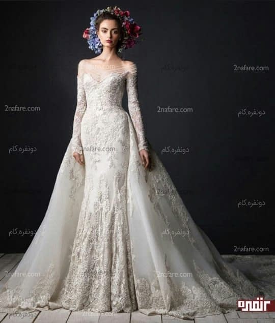 مدل جدید دامن لباس عروس