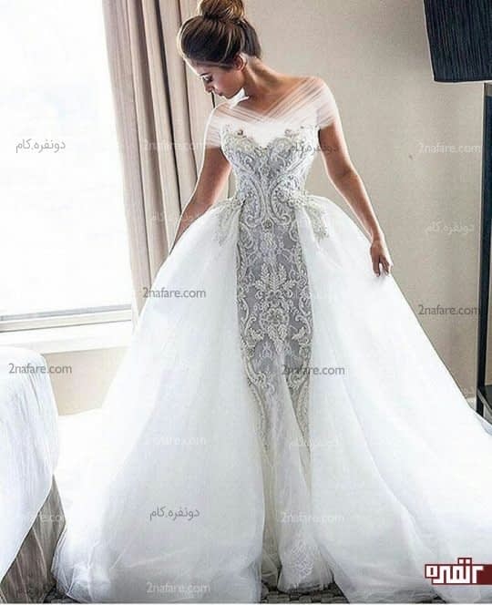 مدل جدید دامن لباس عروس