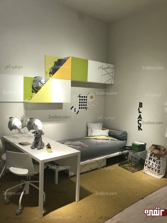 از رنگ های متعادل و زیبا برای اتاق کودک و میز او استفاده کنید