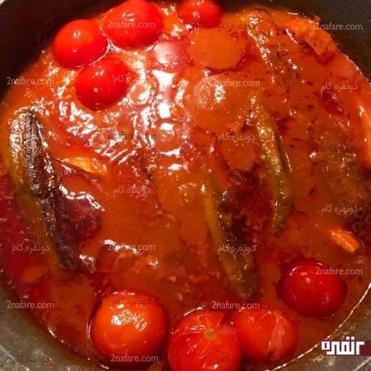 اضافه کردن گوجه
