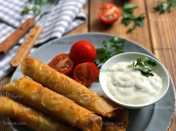 طرز تهیه بورک گوشت مرحله به مرحله بورک سیگاری گوشت