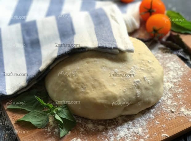 طرز تهیه خمیر پیتزا ایتالیایی مرحله به مرحله خمیر پیتزا ایتالیایی