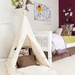 چادر مخروطی شکل ایده ای نو در اتاق کودکان