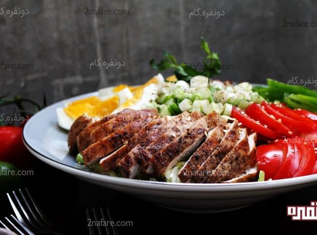 طرز تهیه سالاد مرغ مرحله به مرحله سالاد مرغ 1
