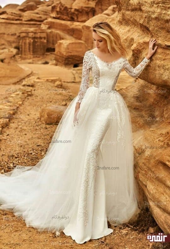 مدل جدید دامن لباس عروس