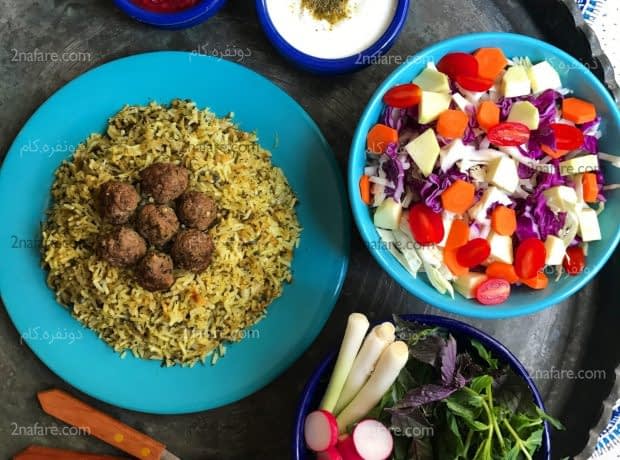 طرز تهیه کلم پلو شیرازی مرحله به مرحله کلم پلو شیرازی