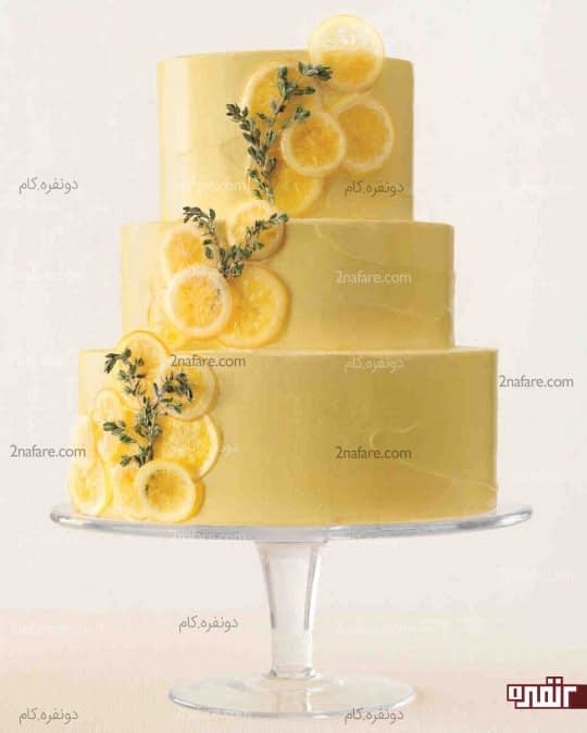 کیک عروسی با تزیین مرکبات