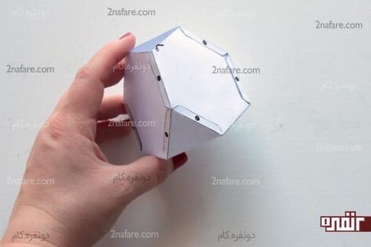 آماده شدن قالب هندسی اول برای ساخت شمع