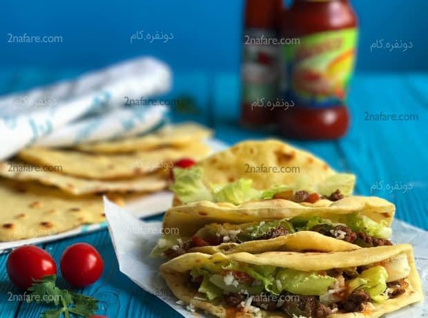 طرز تهیه تاکو گوشت تاکو گوشت