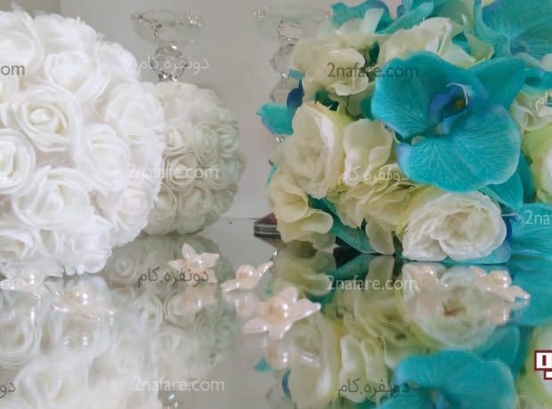 گل آرایی برای سفره عقد توپک گل