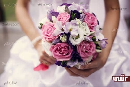 مدلی زیبا با سبکی مدرن برای دسته گل عروس