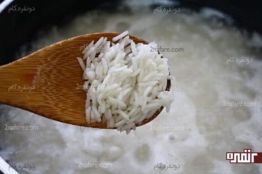 نیم پز کردن برنج