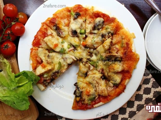 طرز تهیه پیتزا آفریکانو (کوردن بلو) پیتزا کوردن بلو 1