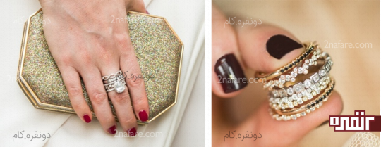چند حلقه ی ظریف در کنار هم