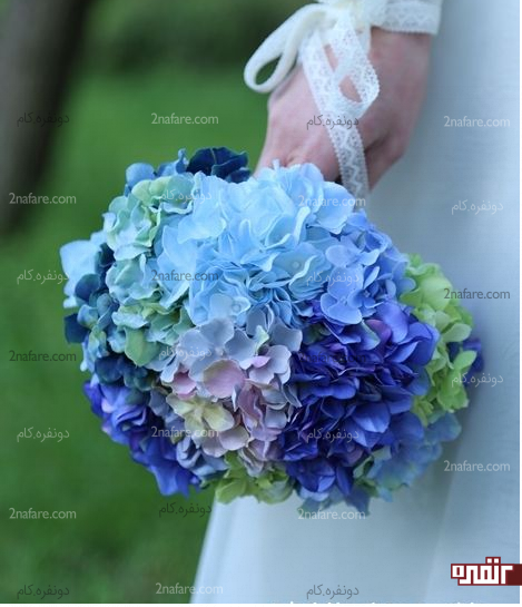 گل هورتانسیا یا ادریسی انتخابی زیبا برای دسته گل عروس