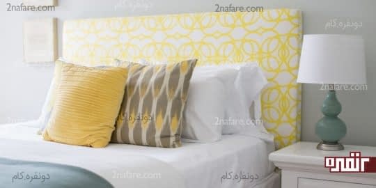 ترکیب رنگ های زرد، سفید و خاکستری در دکوراسیون داخلی