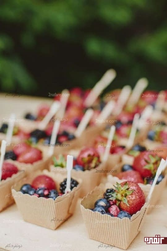 گیفت عروسی خوراکی از میوه های تابستونه