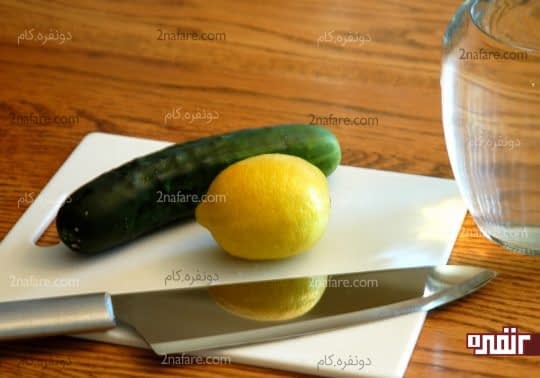 خیار سبز و لیمو برای سم زدایی مو