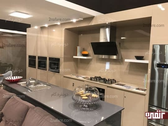 آَشپزخانه های یک دیواره برای خانه های کوچک ایده آل و مناسب است