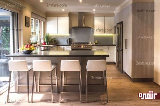 اپن فضایی مناسب برای صرف غذا در آشپزخانه های G شکل