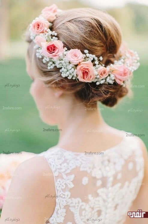 تاج و حلقه ی زیبای گل