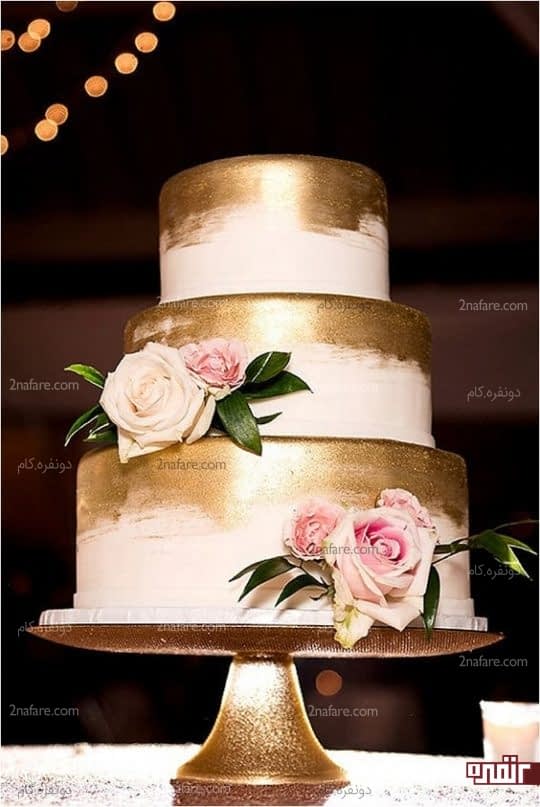 تزیین با فوندانت و گل رز
